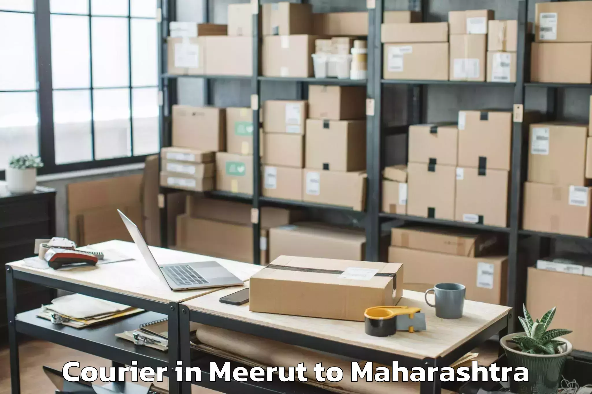 Trusted Meerut to Ausa Courier